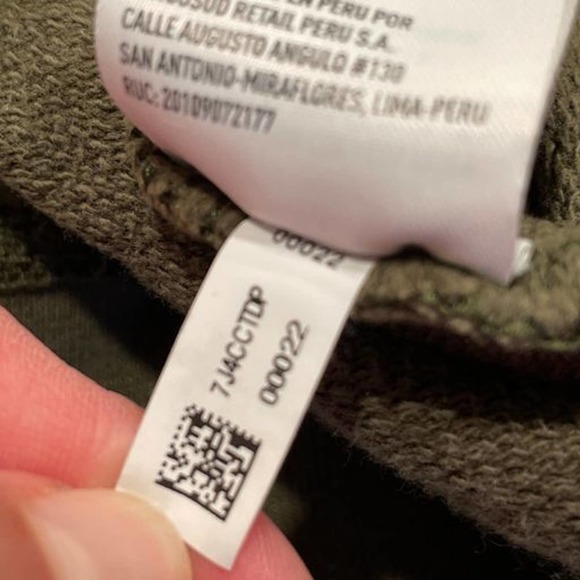 American Eagle Size S Mens Green Black Camouflage Hooded Pullover Jacket - Picture 3 of 10